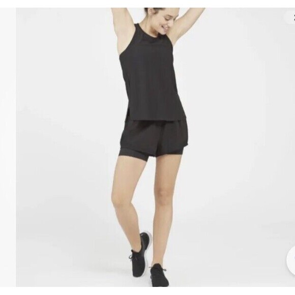 Spanx The Get Moving Short in Black Size Medium Workout Shorts